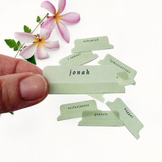 Sage Green Script Bible Tab