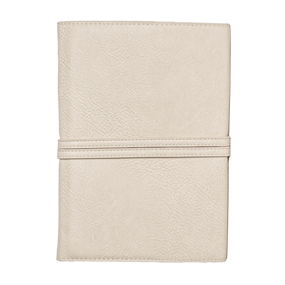 White Wrap Leather Journal